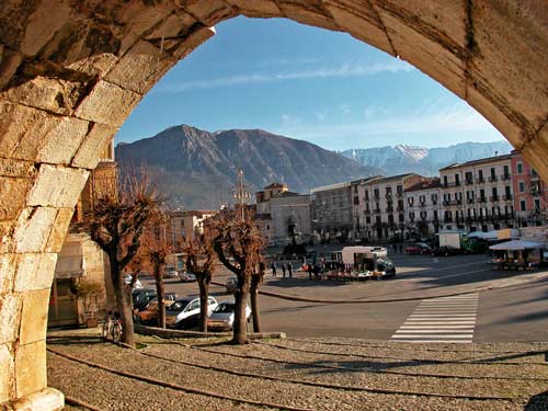 The-city-of-Sulmona- L'Aquila- Abruzzo- Italy