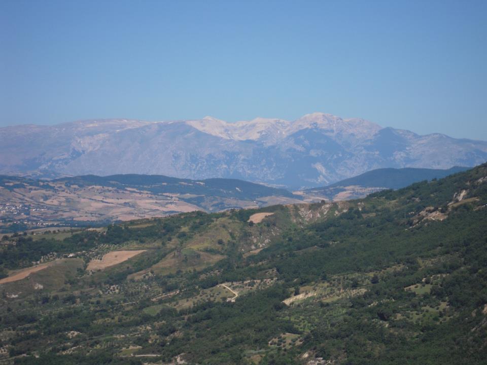 Views from Palmoli, the Majella, in summer