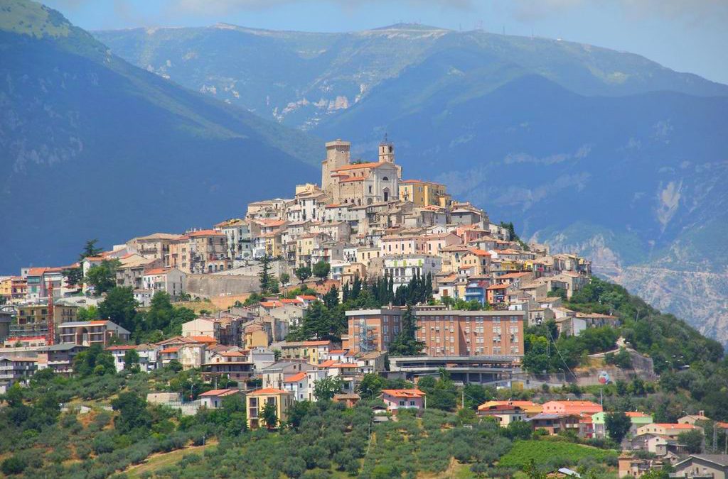 The village of Casoli, Chieti, Abruzzo green region of Europe