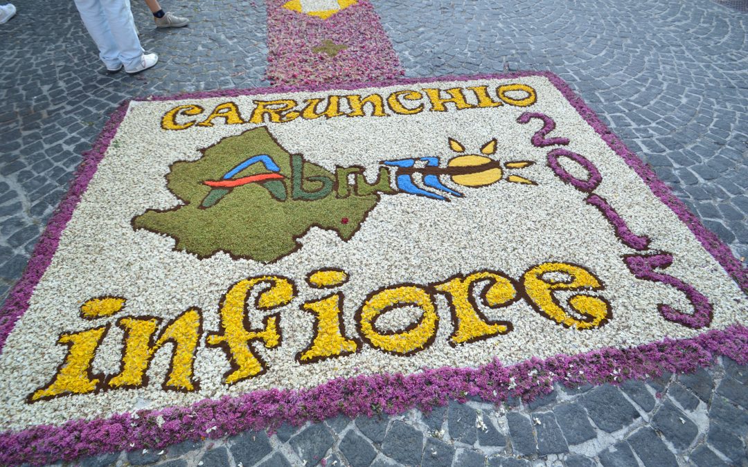 Infiorata festival in Carunchio, Abruzzo, Italy