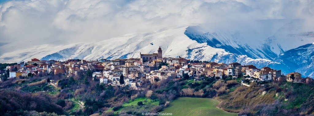 Ancient village of Scerni, between sea and mountains